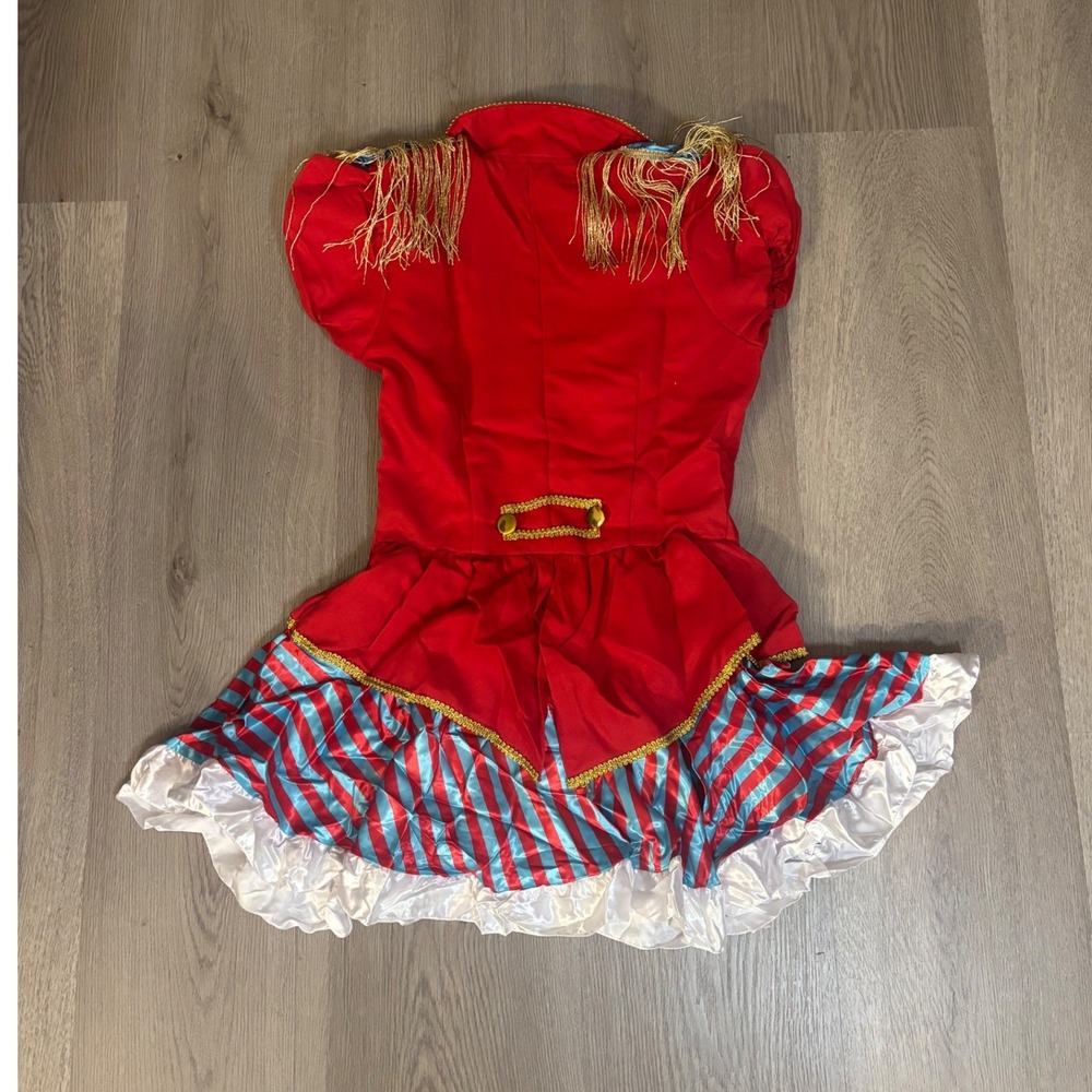 Leg Avenue Ring Master Costume Womens M Red Blue Dress Hat Circus Halloween - Picture 4 of 11